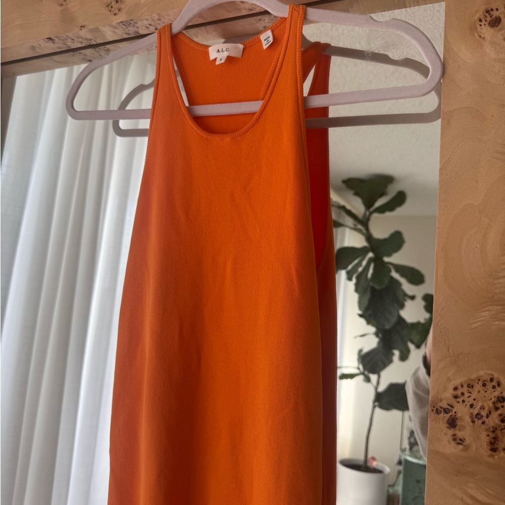 A.L.C. Sleeveless Orange Dress